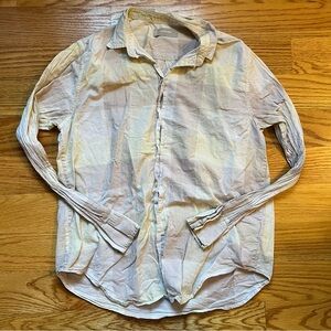 Everlane checkered button down size small